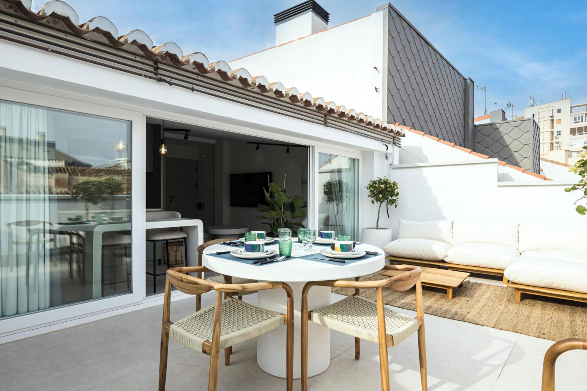 Atarazanas Suite, Atico Con Terraza Málaga Exterior foto