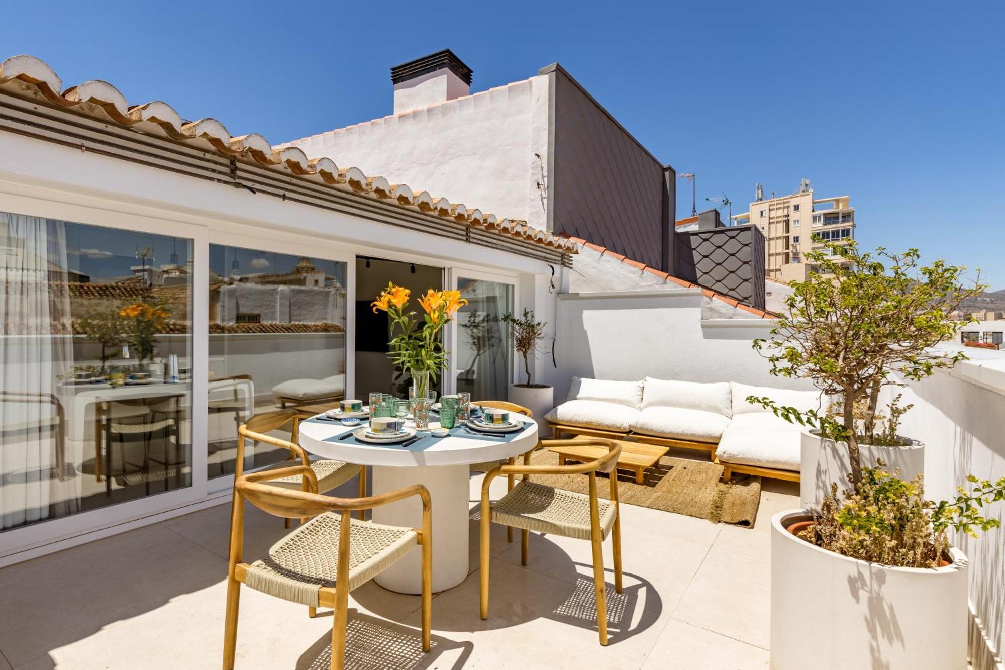 Atarazanas Suite, Atico Con Terraza Málaga Exterior foto
